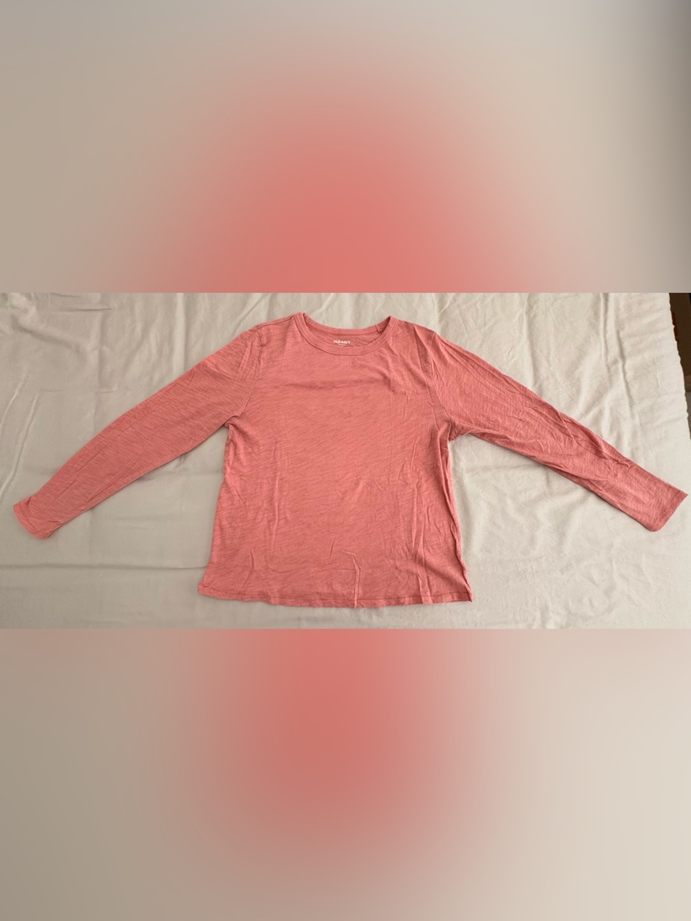 Old Navy Everywear Coral Pink Long Sleeve Tee